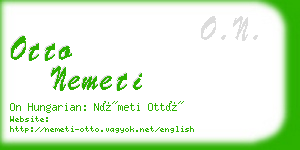 otto nemeti business card